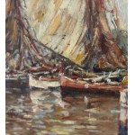 UNIDENTIFIED SIGNATURE, Seascape with boats
