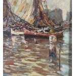 UNIDENTIFIED SIGNATURE, Seascape with boats