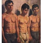 ANONIMO, Three male figures