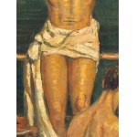D. Soriano, two figures on the seashore in costume