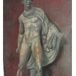 UNBEKANNTE UNTERSCHRIFT, männliche Figur