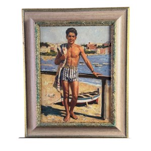 ANONIMO, Male Figure by the Sea