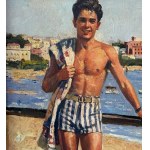 ANONIMO, Male Figure by the Sea