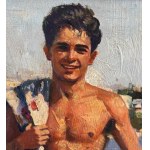 ANONIMO, Male Figure by the Sea