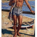 ANONIMO, Male Figure by the Sea