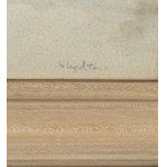 UNBEKANNTE UNTERSCHRIFT, Männlicher Akt am Meer