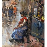 ANONIMO, Neapolitan street with figures