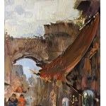 ANONIMO, Neapolitan street with figures