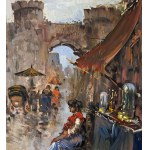 ANONIMO, Neapolitan street with figures