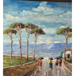 Antonio Cannata, View with figures - Antonio Cannata
