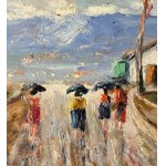 Antonio Cannata, View with figures - Antonio Cannata