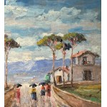 Antonio Cannata, View with figures - Antonio Cannata