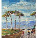 Antonio Cannata, View with figures - Antonio Cannata