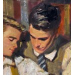 ANONIMO, two male figures reading