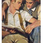 ANONIMO, two male figures reading