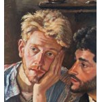 ANONIMO, Two figures in an interior scene