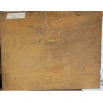UNBEKANNTE UNTERSCHRIFT, Männerporträt in einer Garage