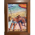 ANONIMO, Two figures by the sea