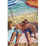 ANONIMO, Two figures by the sea