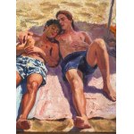 ANONIMO, Two figures by the sea