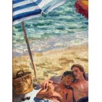 ANONIMO, Two figures by the sea