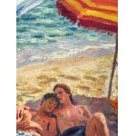 ANONIMO, Two figures by the sea