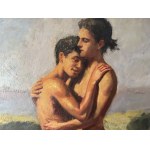 ANONIMO, two figures in an embrace