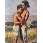 ANONIMO, two figures in an embrace