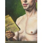 ANONIMO, Nude Male with a Book