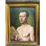 ANONIMO, Nude Male with a Book