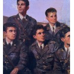 SCUOLA ITALIANA, portret pięciu żołnierzy