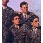 SCUOLA ITALIANA, portret pięciu żołnierzy