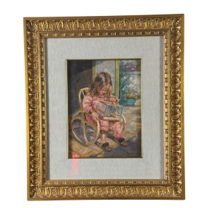 Salvatore Rodriguez, little girl in a garden