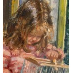 Salvatore Rodriguez, little girl in a garden