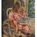 Salvatore Rodriguez, little girl in a garden