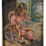 Salvatore Rodriguez, little girl in a garden