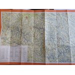 TURISTICKÁ MAPA BESKID SĄDECKI, STÁTNÍ VYDAVATELSTVÍ KARTOGRAFICKÝCH PUBLIKACÍ, VARŠAVA 1969