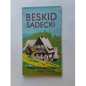 TOURIST MAP OF THE SĄDECKI BESKIDS, STATE CARTOGRAPHIC PUBLISHING COMPANY, WARSAW AND WROCŁAW
