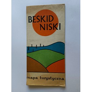 TURISTICKÁ MAPA NÍZKYCH BESKIDOV, ŠTÁTNY PODNIK PRE VYDÁVANIE KARTOGRAFICKÝCH PUBLIKÁCIÍ, VARŠAVA 1974