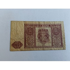 ONE ZŁOTY BANKNOTE, WARSAW, MAY 15, 1946, NATIONAL BANK OF POLAND
