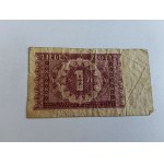 BILLET DE UN ZŁOTY, VARSOVIE, 15 MAI 1946, BANQUE NATIONALE DE POLOGNE
