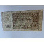 10-ZLOTY BANKNOTE, KRAKOW, MARCH 1, 1940. THE ISSUING BANK IN POLAND