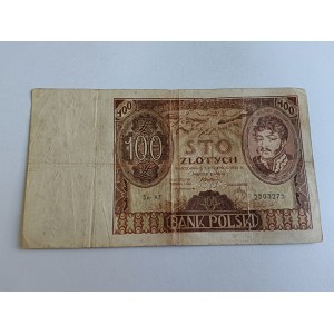 100 ZLOTY BILL, WARSAW, JUNE 2, 1932, BANK OF POLAND