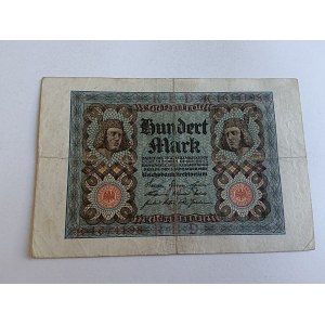 BANKNOT 100 MAREK HUNDERT MARK BERLIN 1 LISOPADA 1920 R. REICHBANKNOTE