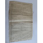 EXCERPT FROM THE TYCZYN LAND REGISTER, STAMP, 1914
