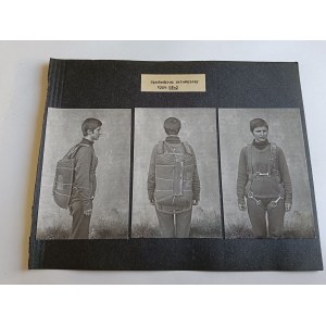 SPADOCHRON RATOWNICZY TYPU SP-3, 3 ZDJĘCIA NA KARCIE ZE STAREGO ALBUMU