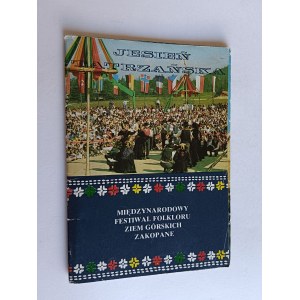 LOT DE 9 CARTES POSTALES « L'AUTOMNE DANS LES TATRAS » – FESTIVAL INTERNATIONAL DU FOLKLORE DES TERRES DE MONTAGNE À ZAKOPANE, CAFÉ