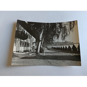 République populaire de Pologne – SŁAWA ŚLĄSKA – HÔTEL TOURISTIQUE – CHALETS DE CAMPING – PHOTO : P. MYSTKOWSKI, 1961 – CACHET