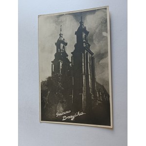 Polská lidová republika, Gniezno, bazilika, 1955, známka, razítko