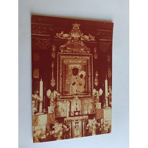 People's Republic of Poland, Częstochowa: The Church and Monastery at Jasna Góra, Chapel of the Virgin Mary, Altar. Photo by L. Zielaskowski, sepia, 1983.